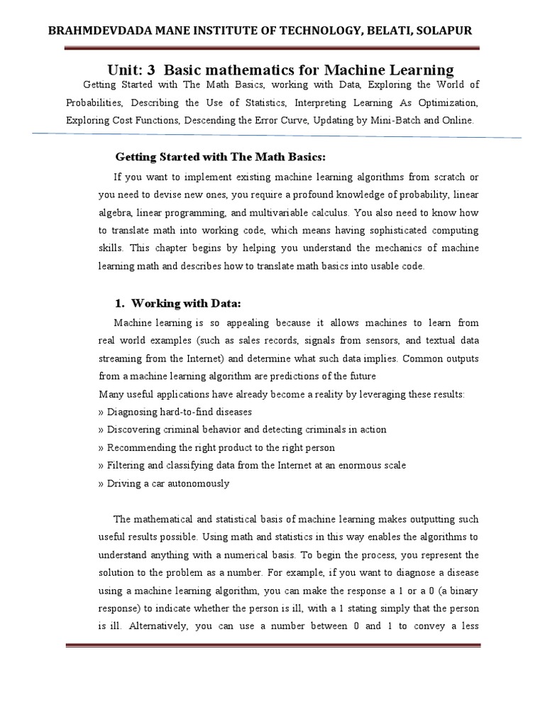 ML 3 | PDF | Teaching Methods & Materials | Science & Mathematics