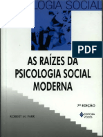 As Raízes Da Psicologia Social Moderna: 75 Edição