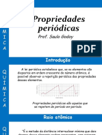 Propriedades Periódicas: Prof. Saulo Godoy