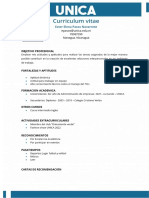 Plantilla de Curriculum Vitae - UNICA