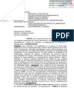 PRIMERO: Que, Conforme A Lo Establecido en El Artículo 4° Texto Único