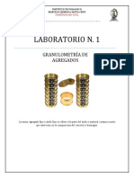 Laboratorio N. 1: Granulometria de Agregados