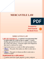 Mercantile Law: Presented By-Janvi Kaurani Harshada Pawar