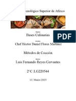 Metodos de Cocción - Luis Fernando Reyes Cervantes