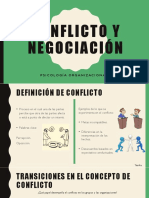 Conflicto y Negociación (Psicología Organizacional)