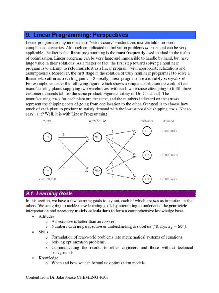 3PX3 - Wk-9 - Linear Programming | PDF | Mathematical Optimization ...