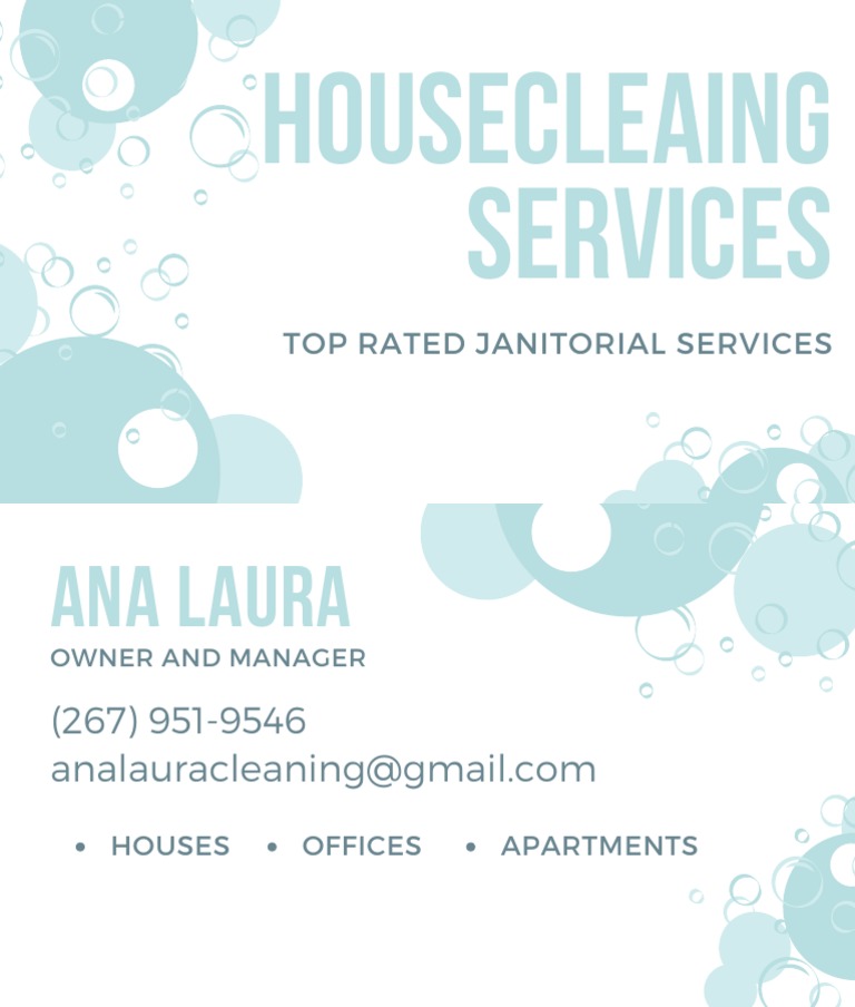 TopRated House Cleaning Services in Philadelphia Ana Laura Cleaning