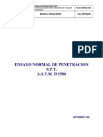 MVSC 001 Ensayo Normal de Penetracion SPT ASTM D 1586