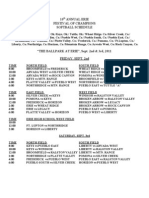 Festival Softball Schedule