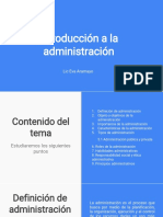 Introducción A La Administración