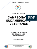 Bases Campeonato Sudamericano Veterano 2023