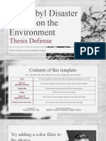 Chernobyl Disaster Effects On The Environment: Thesis Defense