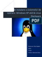 Ghid de Instalare A Sistemelor de Operare: Windows XP x64 & Linux Slackware