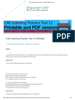 CAE Listening Practice Test 12 Printable - EngExam - Info