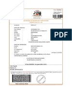 8) Certificado de Inscripción Vehicular