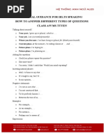 Vocabulary For IELTS Speaking Part 1