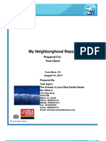 My Neighborghood Report: Test Client