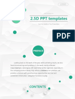 2.5D PPT Templates: Add Subtitle and Text for Presentation