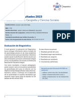 Informe de Resultados 2023: Prueba de Historia, Geografía y Ciencias Sociales