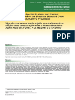 Concrete Beam Subjected To Shear and Torsion: A Comparison Between The Brazilian Standard Code NBR 6118, ACI and AASHTO Provisions