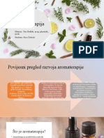 Aromaterapija: Mentor: Tea Dodlek, Mag. Physioth., Pred. Student: Sara Zetović