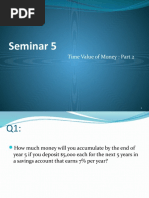 Seminar 5 Time Value of Money Part 2