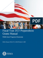 Fiscal Year 2023 Preparedness Grants Manual: FEMA Grant Programs Directorate
