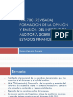 Nia 700 (Revisada) Formacion de La Opinión Y Emision Del Informe de Auditoría Sobre Los Estados Financieros