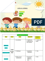 Cartel de contenidos educativos semanales