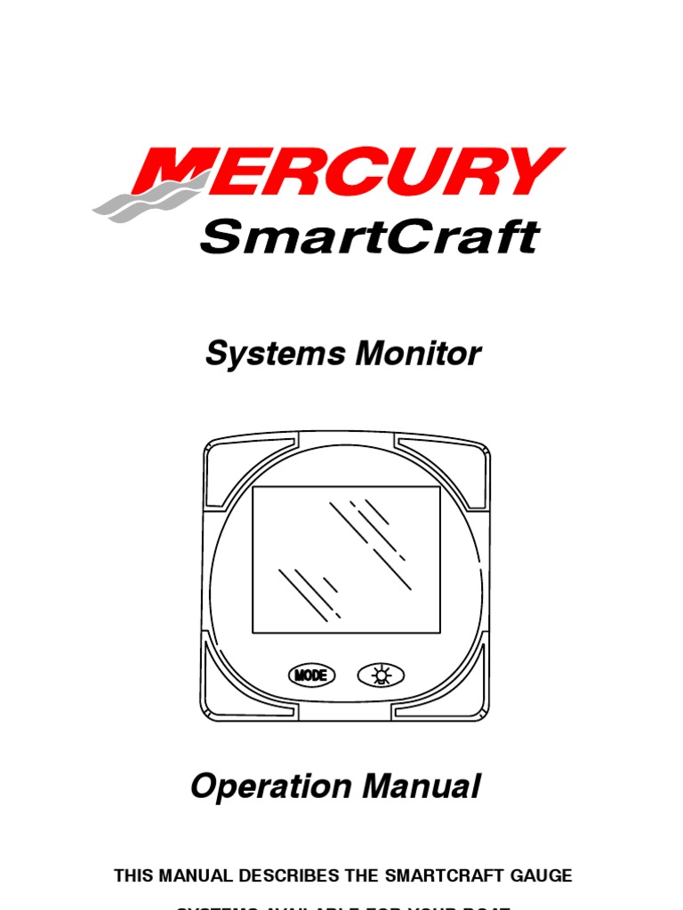 Mercury Smartcraft Sc1000 Installation Manual