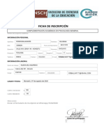 Ficha de Inscripcion Universidad Ayacucho