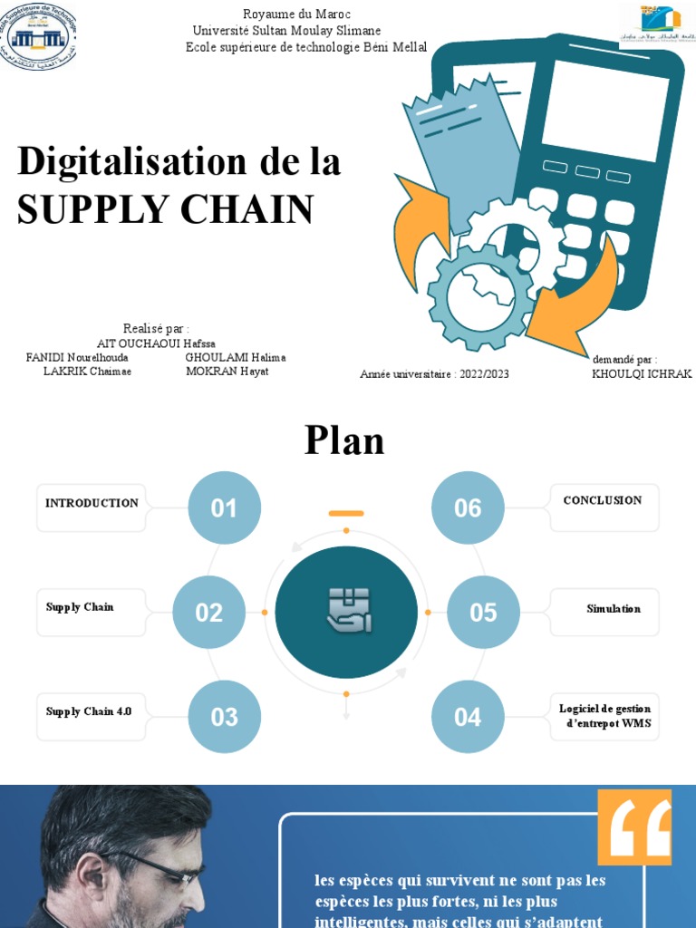 Digitalisation de la Supply Chain 4.0 | PDF | Logistique | Entrepôt