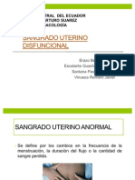 SANGRADO UTERINO DISFUNCIONAL