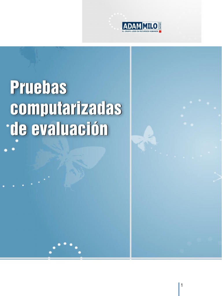 Pruebas de Evaluación Adam Miló | PDF | Validez (Estadísticas) | Internet
