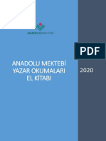 Anadolu Mektebi Yazar Okumalari El Kitabi