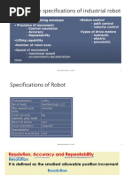 Performance Specifications of Industrial Robot