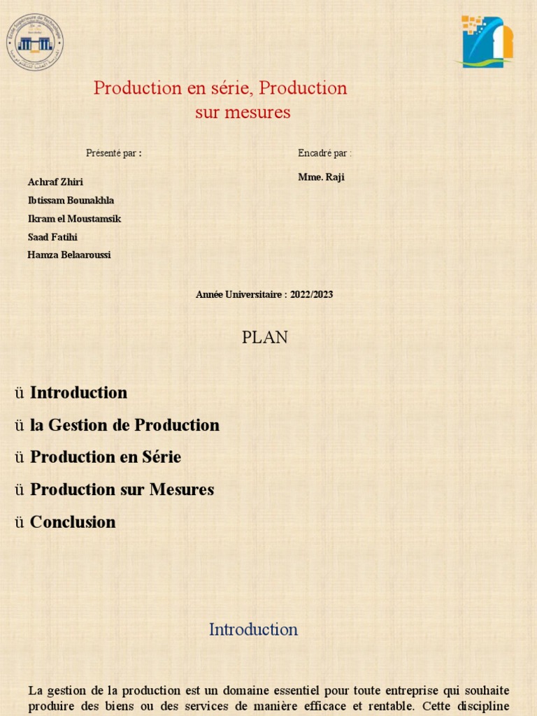 Production en Série vs Sur Mesure | PDF | Business | Ford Motor Company