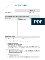 Journal Entry Task Sheet: Name of Activity Date & Time