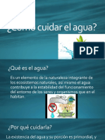 Cómo Cuidar El Agua