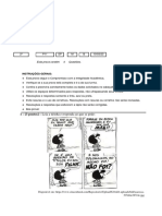 1 - (3 Pontos) - Leia A Tirinha e Responda Ao Que Se Pede:: Esta Prova Contém 4 Questões