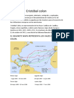 Cristóbal Colon: El Siguinete Mapa Representa Los Viajes de Cristobal Colon