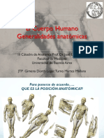 El Cuerpo Humano Generalidades Anatómicas