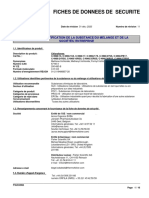 Fiches de Donnees de Securite: Section 1: Identification de La Substance/Du Mélange Et de La Soci Été/ L' Entrepri SE