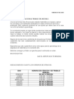 Circular #1 Indicaciones en Relacion Al Trabajo Del Modulo