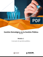 Gestión Estratégica en La Gestión Pública