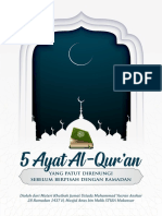 5 Ayat Renungan Sebelum Ramadan Pergi