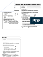 Form Checklist Keselamatan Operasi Time Out