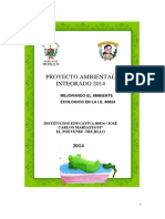 Proyecto Ambiental Integrado 2014: Mejorando El Ambiente Ecologico en La I.E. 80824