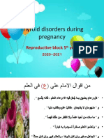 Thyroid Disorders During Pregnancy