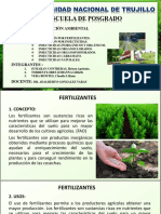 Curso contaminación ambiental fertilizantes insecticidas